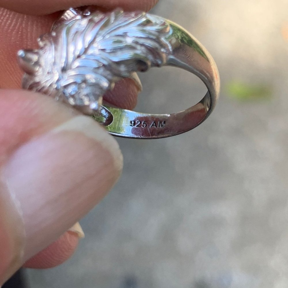 Gorgeous Women's Sterling Silver Horse Equestrian Ring, Satin Finish, Size 7 - Picture 10 of 10
